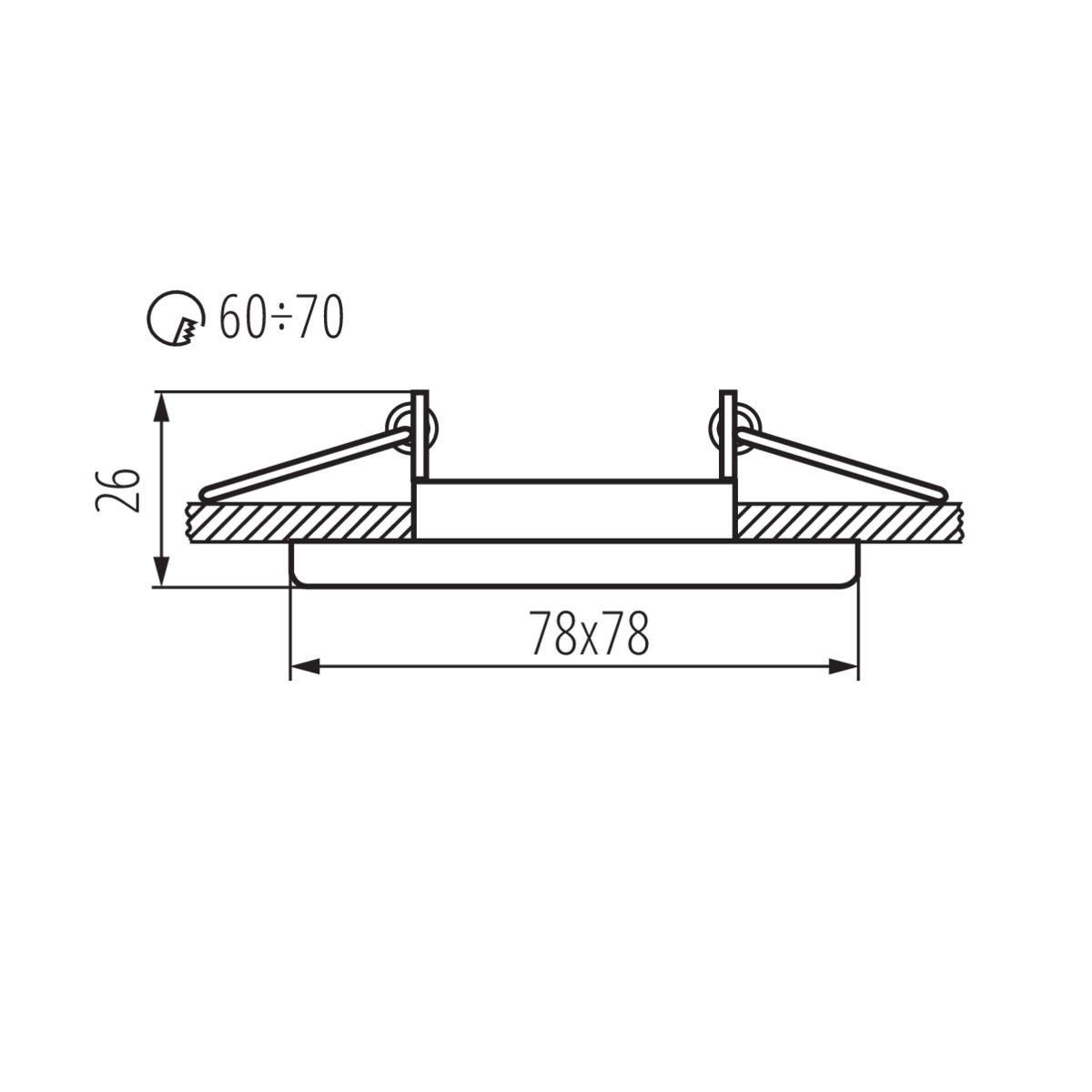 NESTA DSL-W dekorációs keret