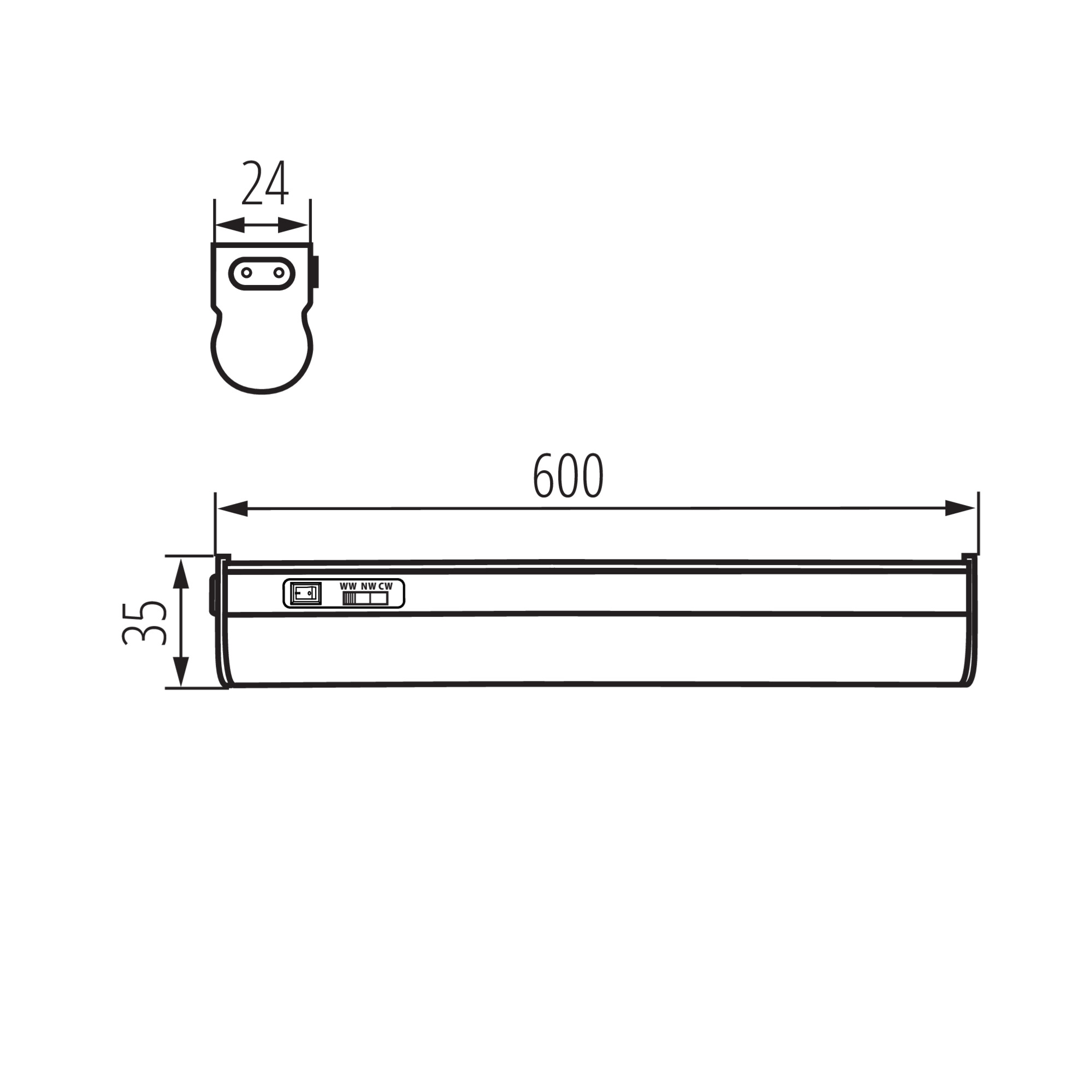 MERA LED 8W CCT lámpa