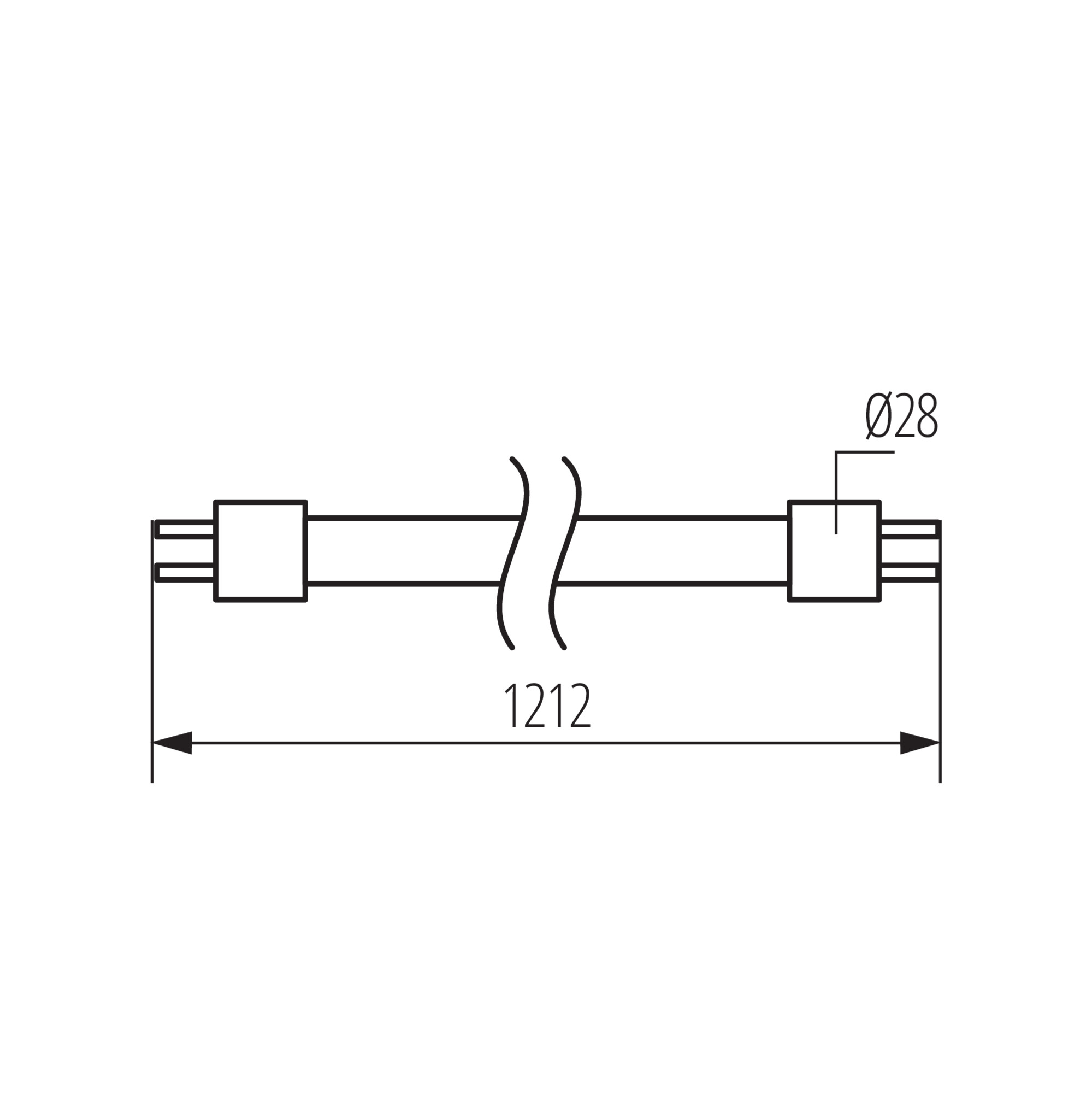T8 LED GLASSv4 24W NW fényf.