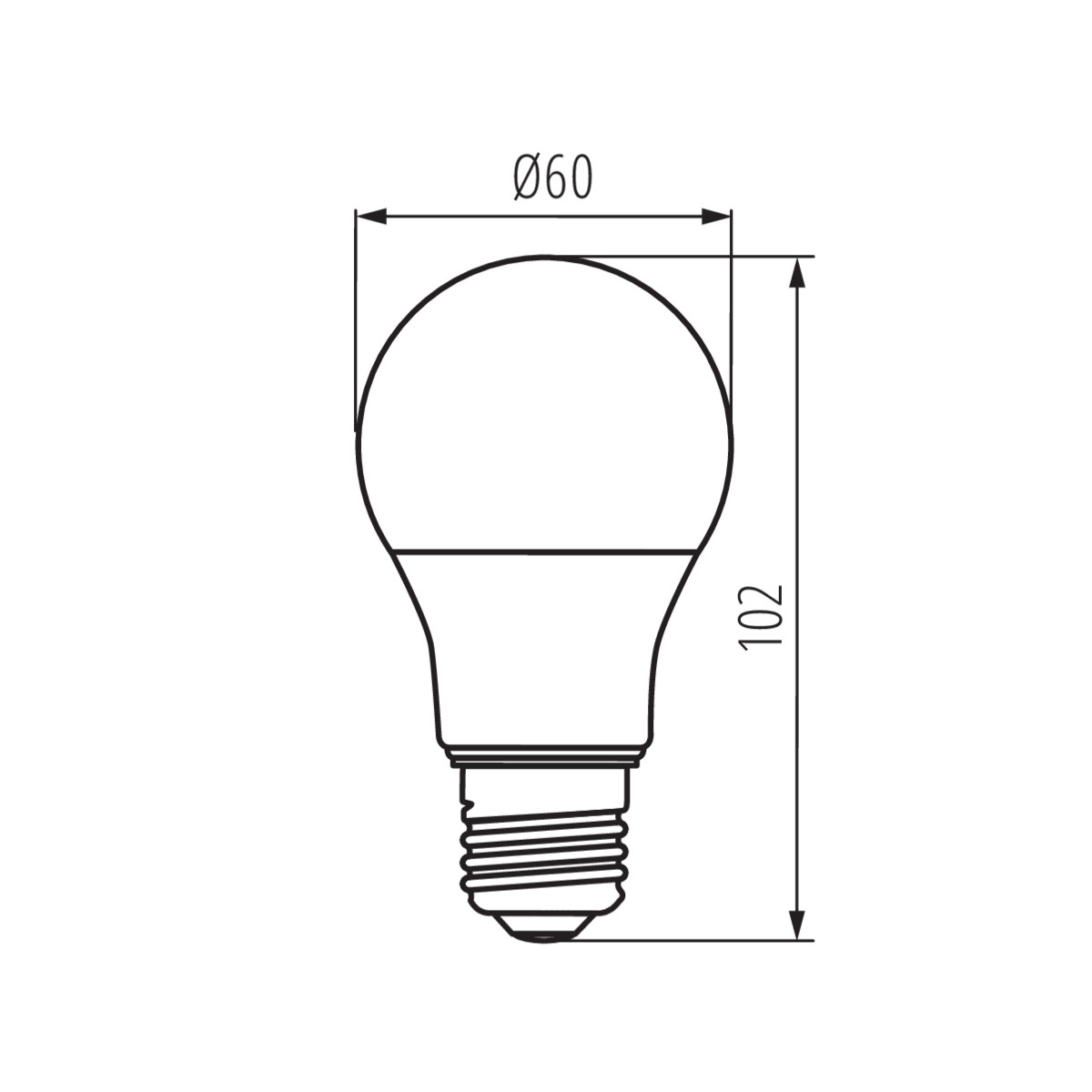 IQ-LED L A60 7,2W-NW fényforrá
