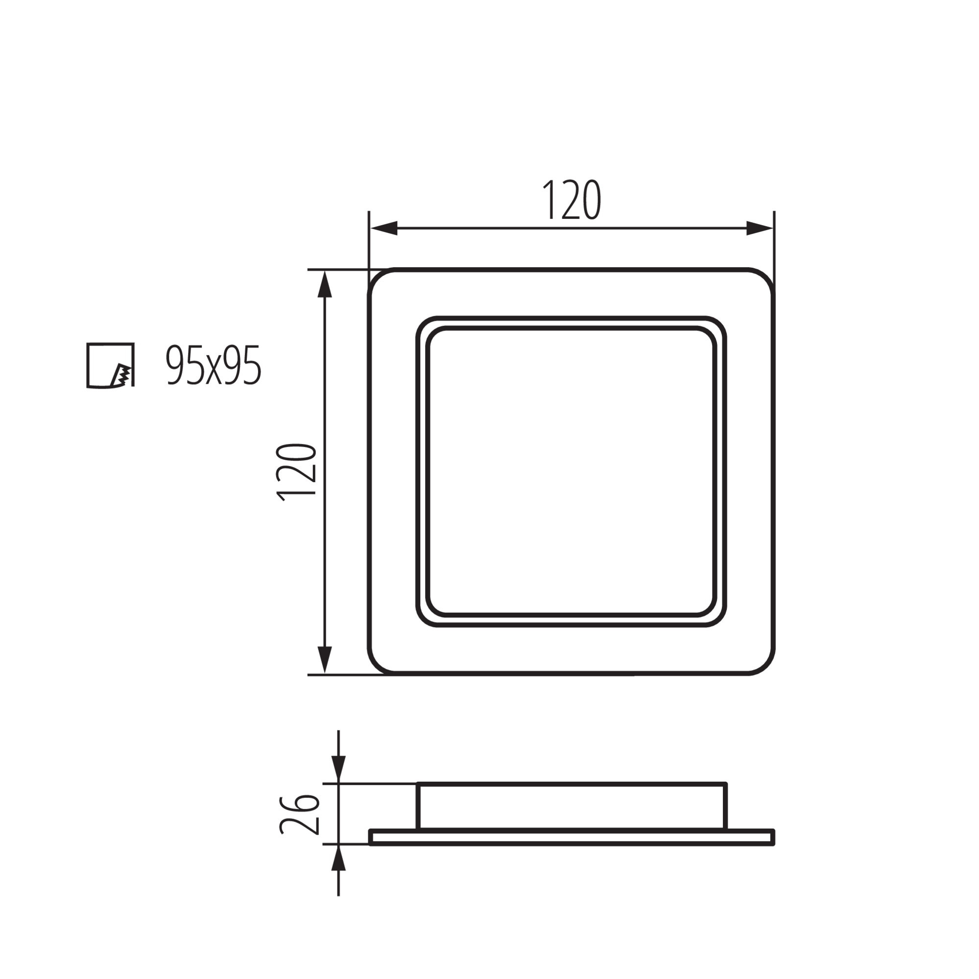 TAVO LED DL 9W CCT lámpa