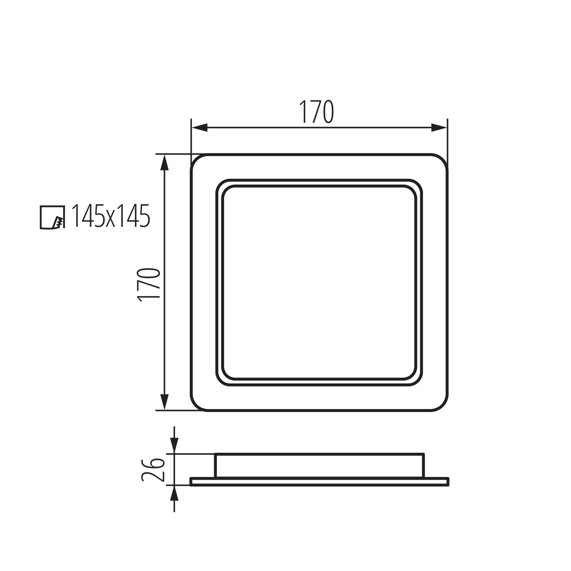 TAVO LED DL 18W CCT lámpa