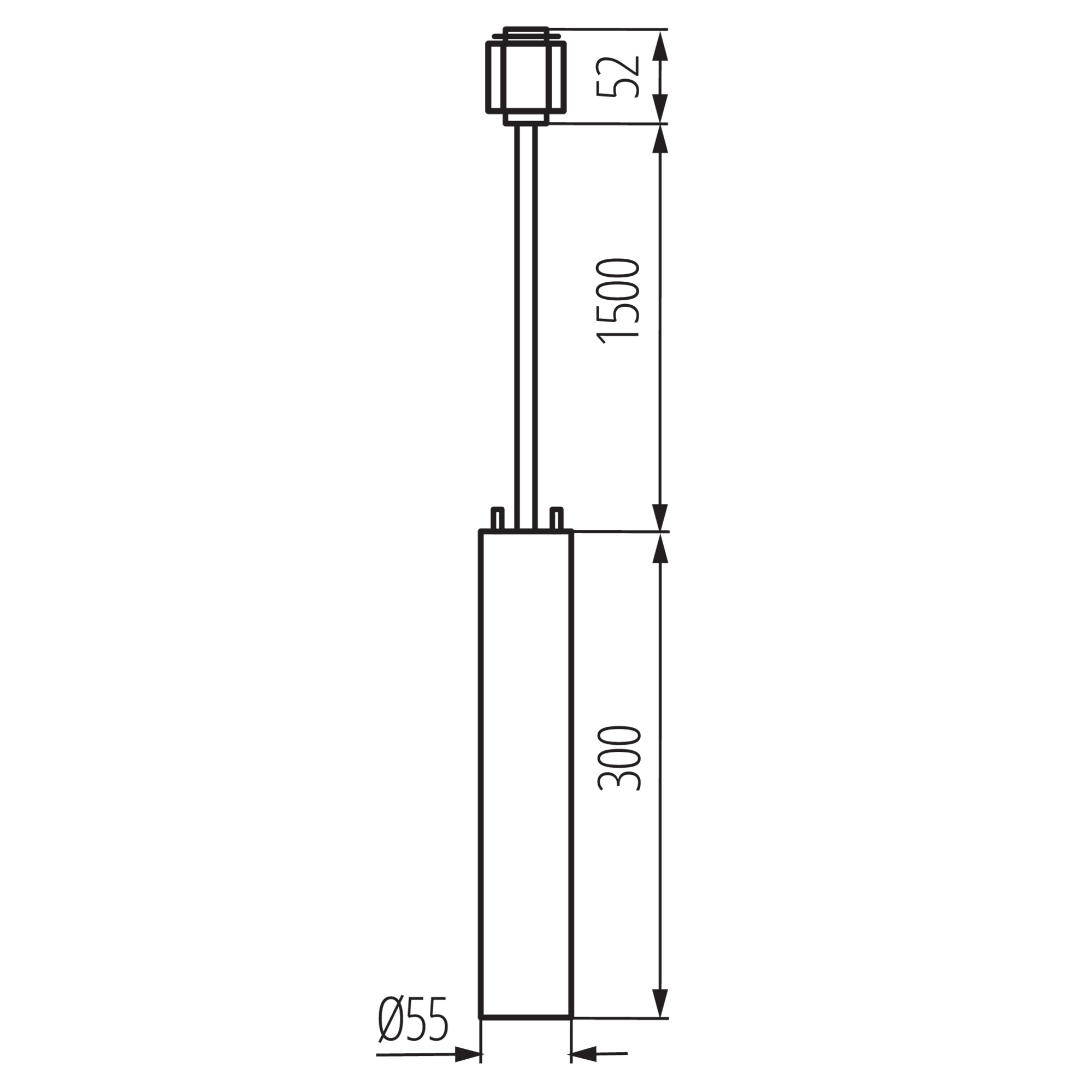 ATL 1F PEND30 GU10 B lámpa