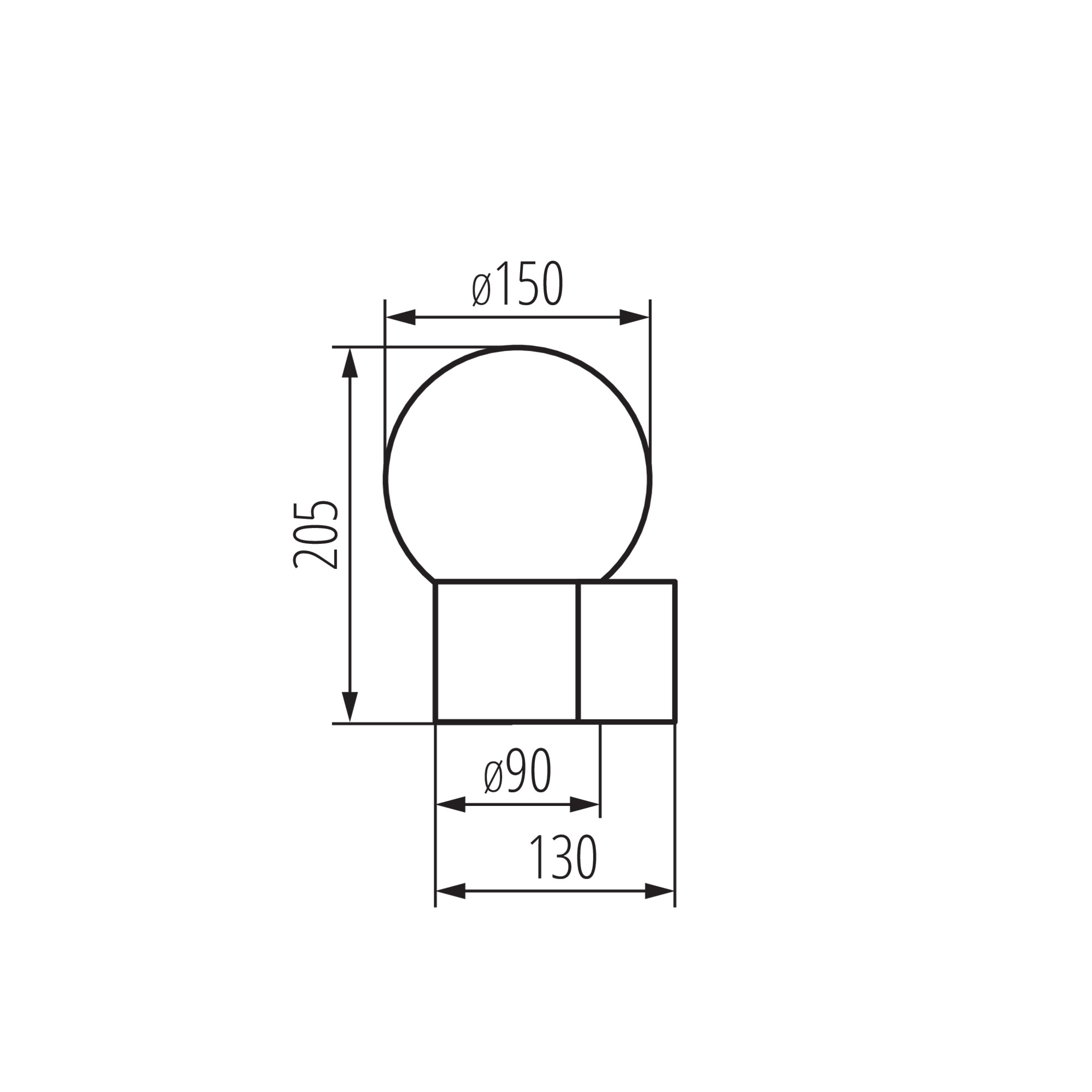 STONO 15M EL GR lámpa E27
