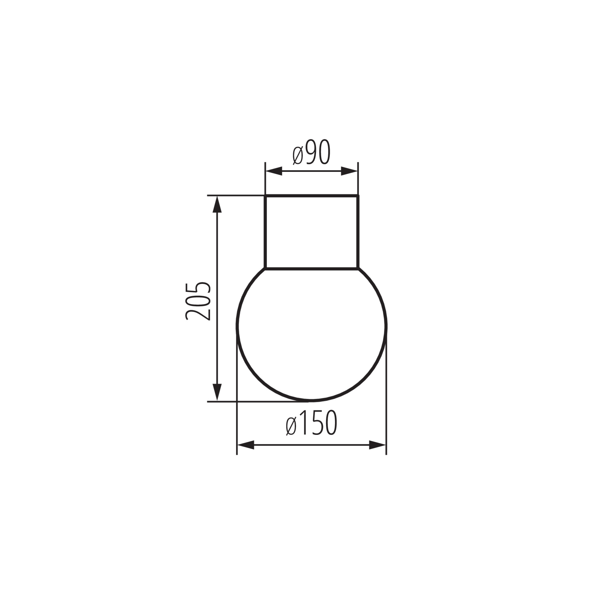 STONO 15M DL GR lámpa E27