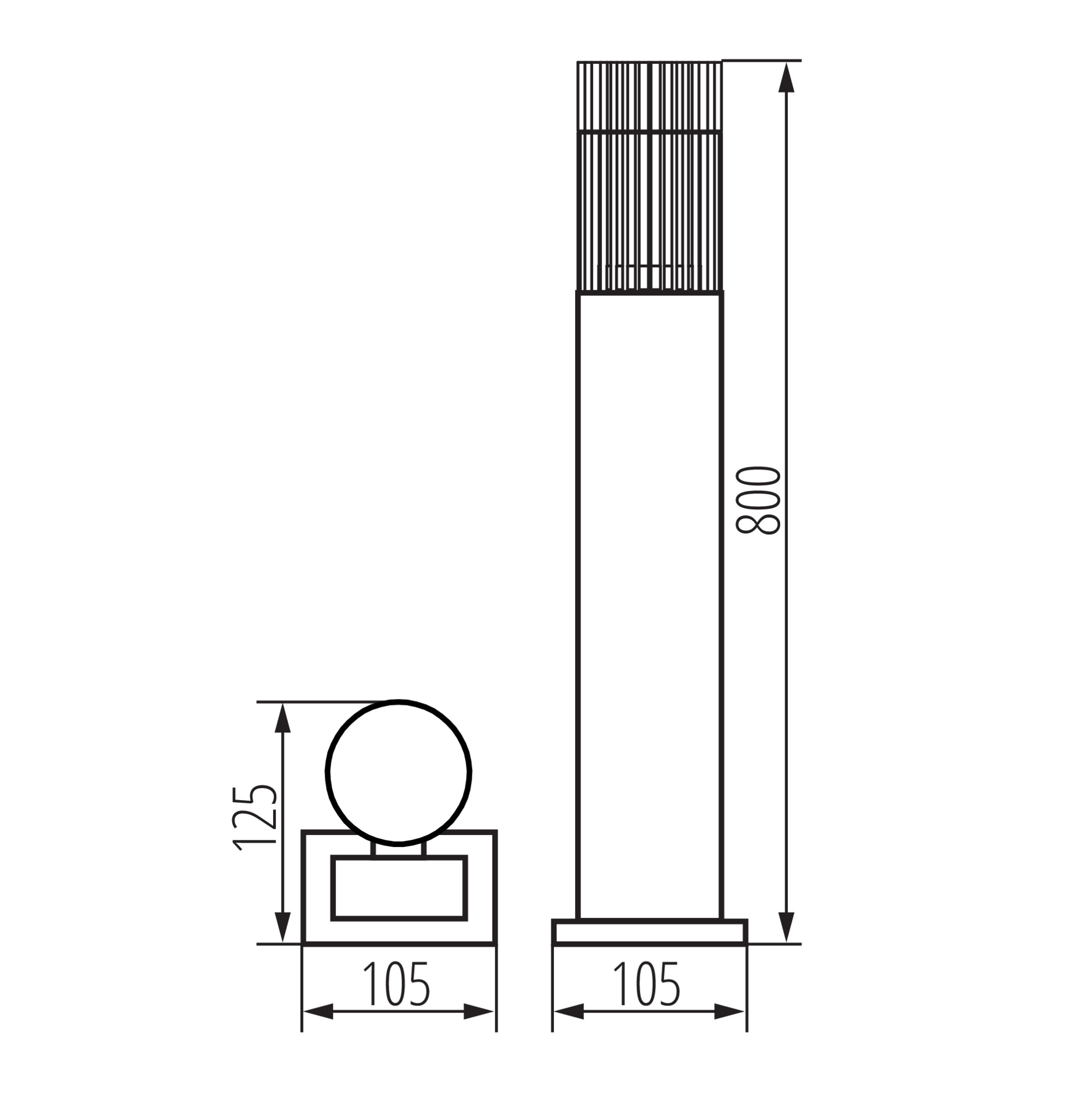 RADILO 80 B lámpa GU10