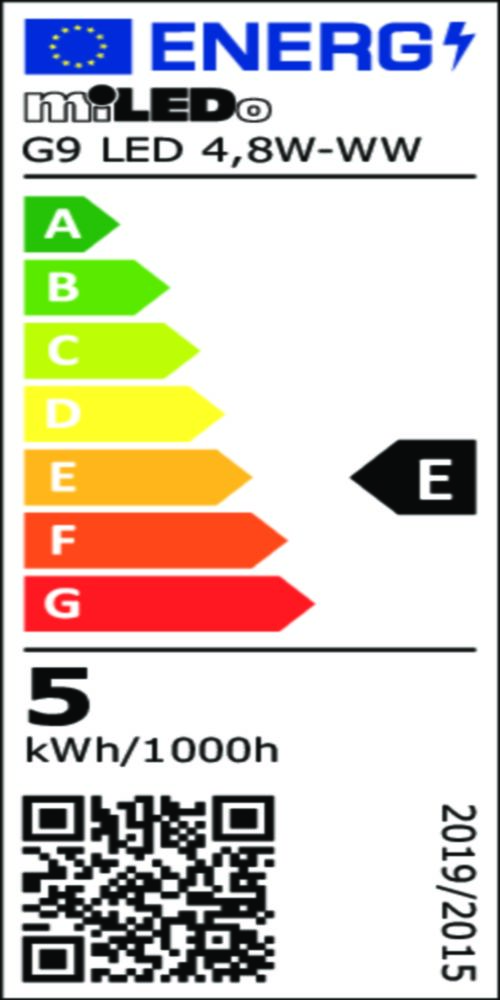 Energieeffizienzlabel (vertikal Layout)