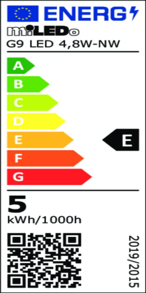 Vertical energy label