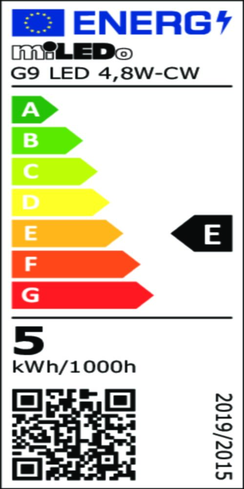 Vertical energy label