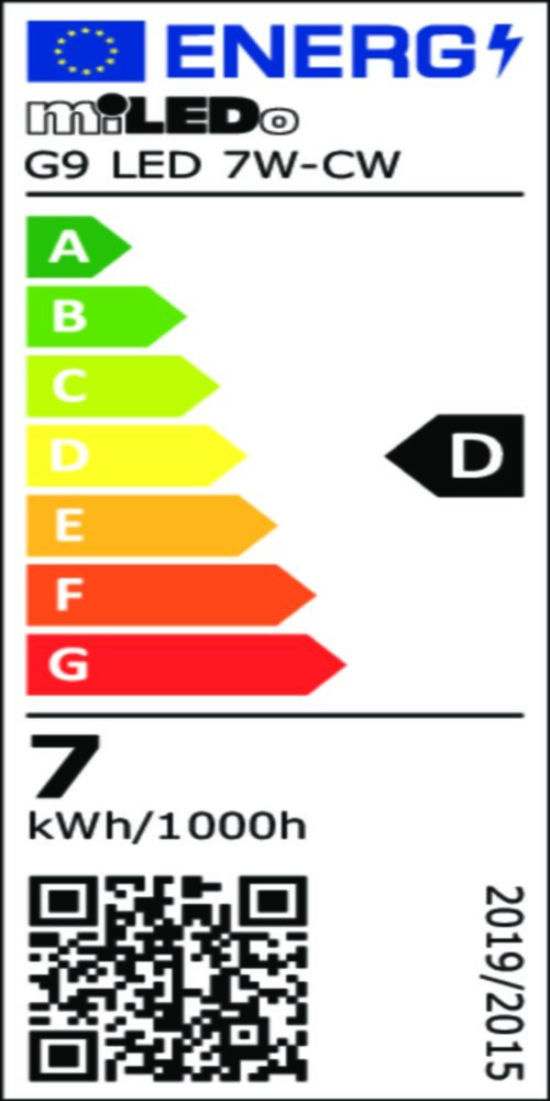 Vertical energy label