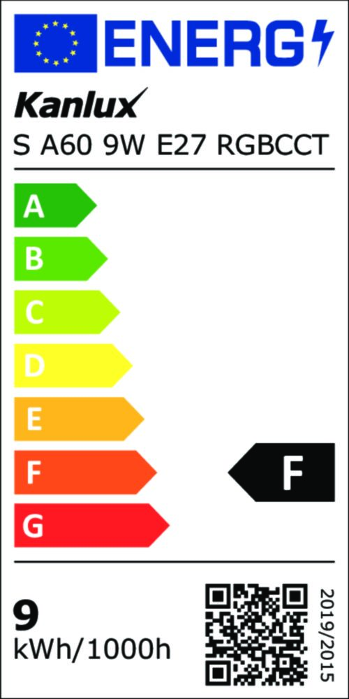 LED light source S A60 9W E27 RGBCCT - Kanlux