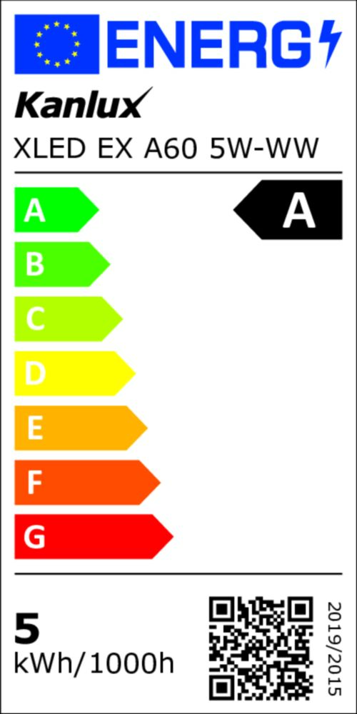 Energiacímke függőleges