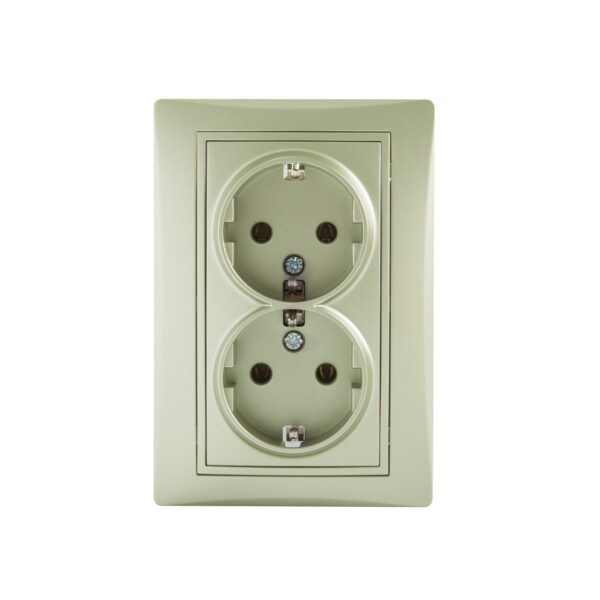 Gniazdo pod Schuko DOMO szampański