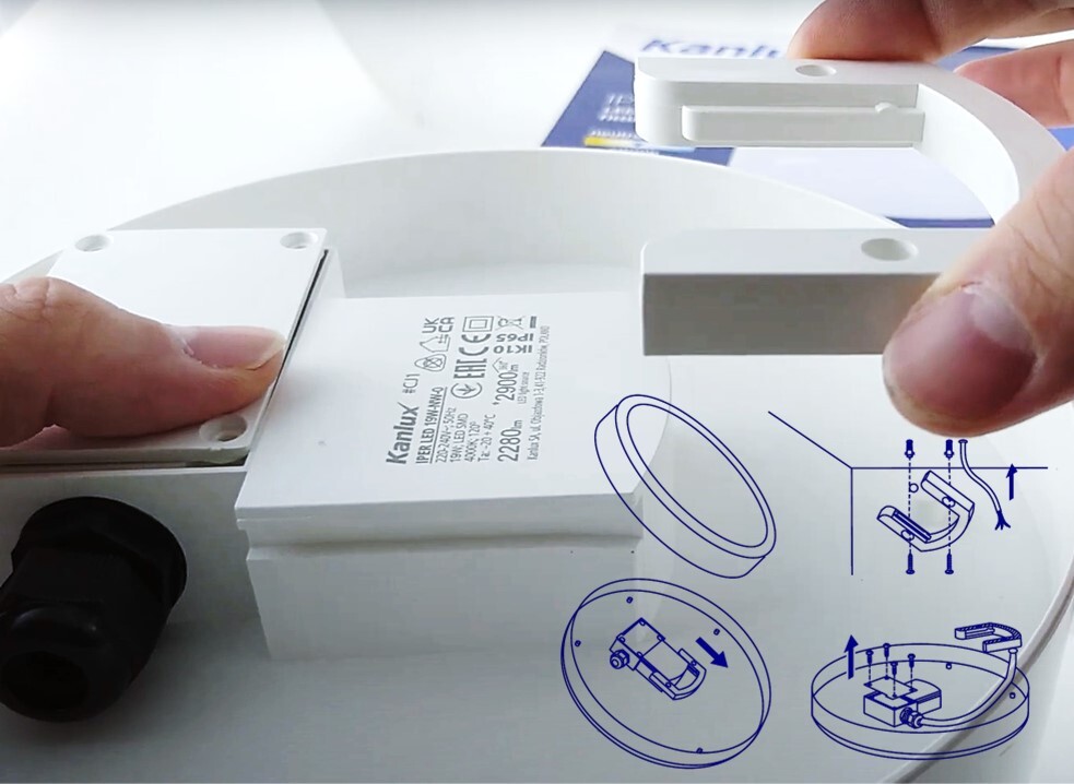 Montaż Plafoniery Kanlux IPER - Łatwa i szybka instalacja