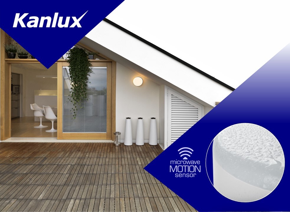 Plafoniera Kanlux IPER LED  z czujnikiem ruchu - Skuteczność 120lm/W, Strumień Świetlny 2900lm, 5 Lat Gwarancji.