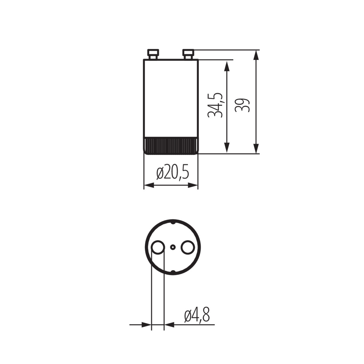 Starter/Leuchtstoffröhren BS-1 4-22W - Kanlux