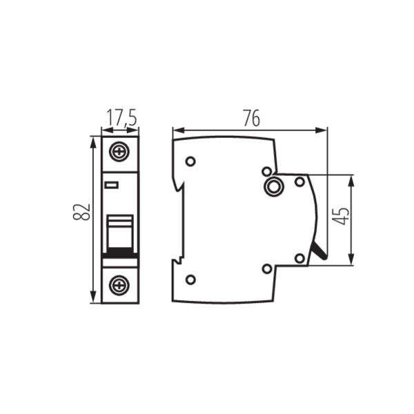schemat wymiary produktu ITS KMB6
