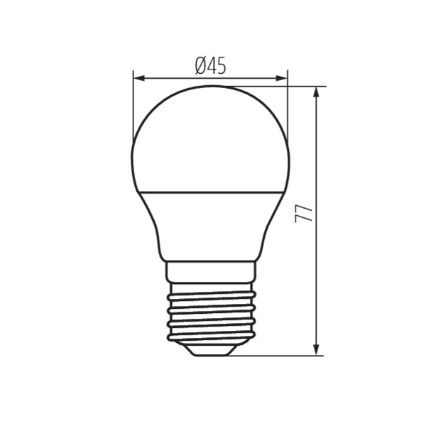 schemat wymiary produktu KANLUX BILO LED