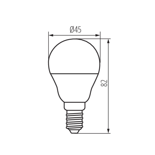 schemat wymiary produktu KANLUX BILO LED