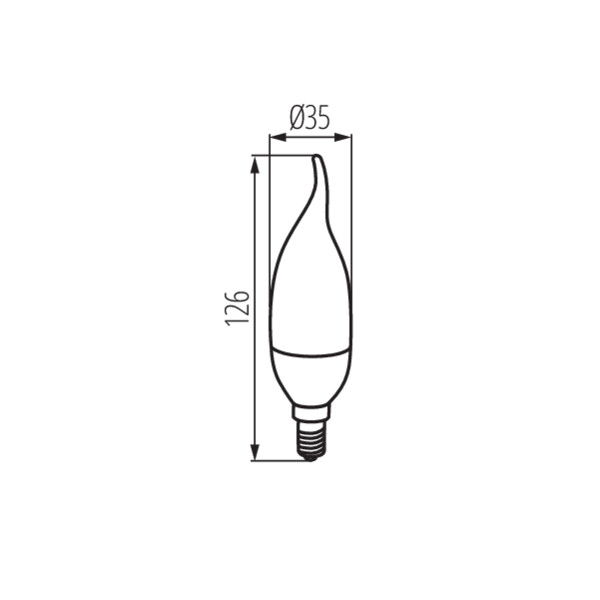 schemat wymiary produktu KANLUX IDO LED