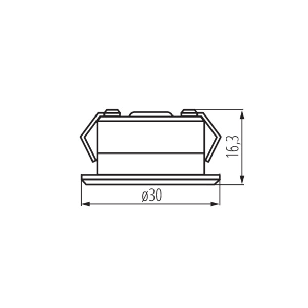 schemat wymiary produktu KANLUX IMBER LED