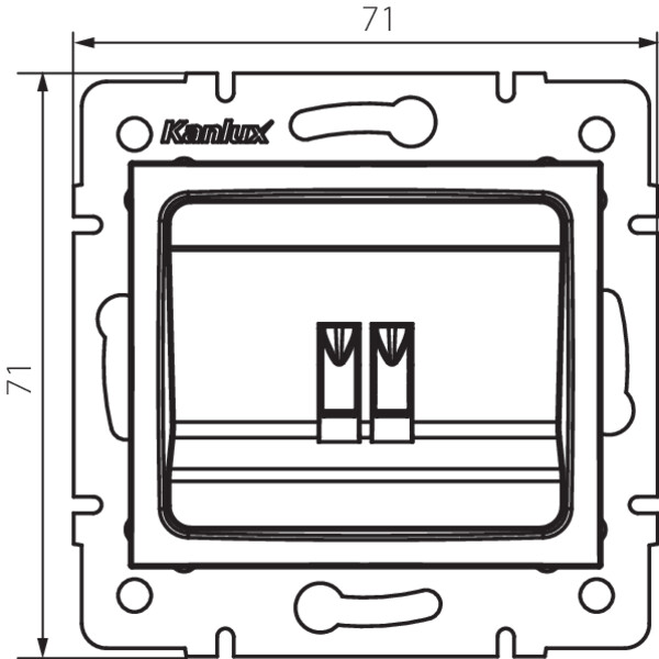 schemat wymiarów produktu MOWION LOGI LOGI 02-1450-002 bi