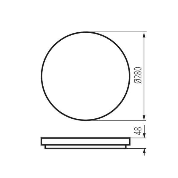 schemat wymiary produktu KANLUX VARSO CCT