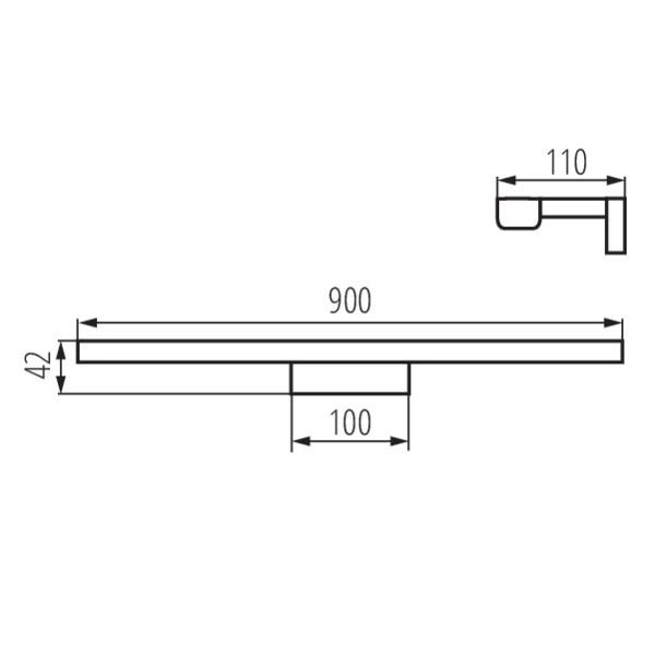 schemat wymiary produktu KANLUX ASTEN IP44