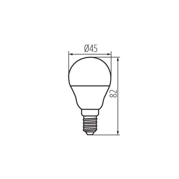 schemat wymiary produktu KANLUX BILO LED