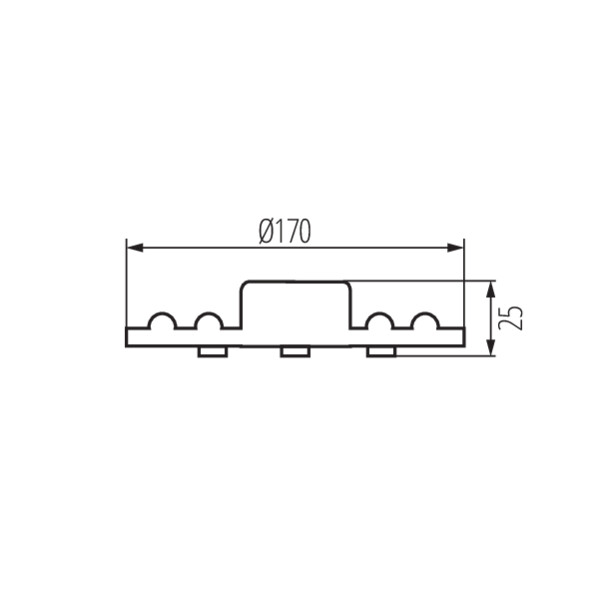 schemat wymiary produktu KANLUX MOD 12-24W CCT