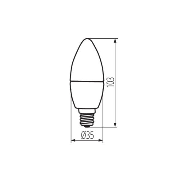 schemat wymiary produktu MILEDO C35 N