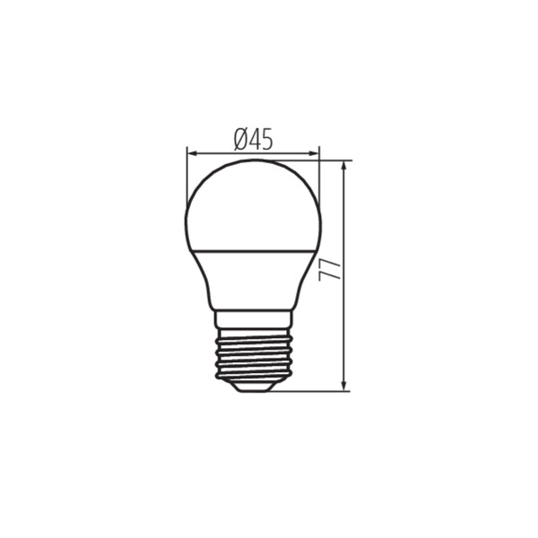 schemat wymiary produktu MILEDO G45 N