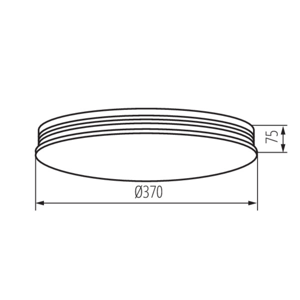 schemat wymiary produktu KANLUX EXATE LED