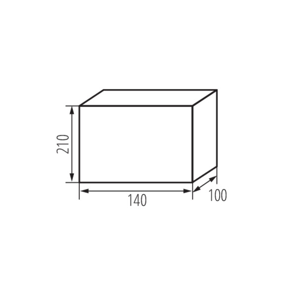 schemat wymiary produktu ITS KDB-IP65