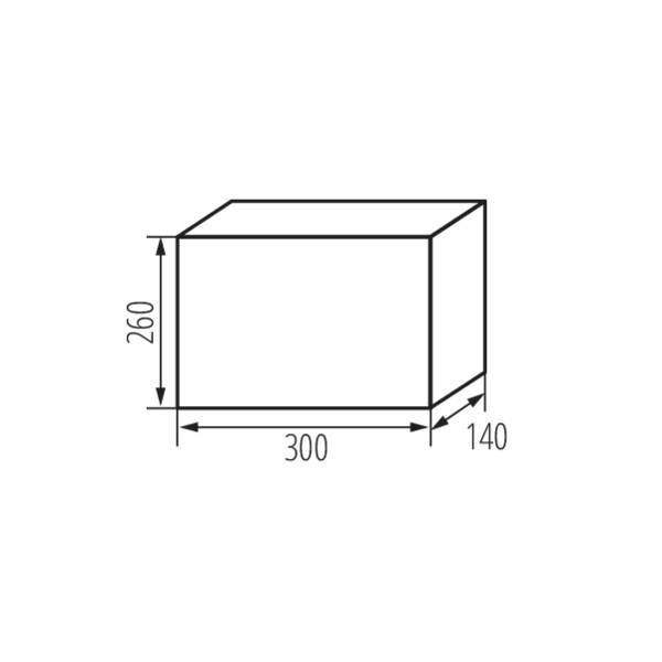 schemat wymiary produktu ITS KDB-IP65