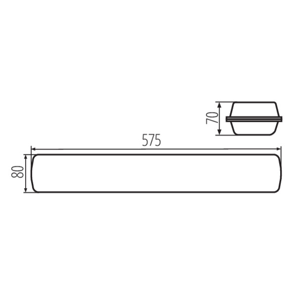 schemat wymiary produktu KANLUX MAH MAX