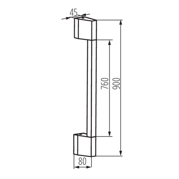 schemat wymiary produktu KANLUX YALTE LED
