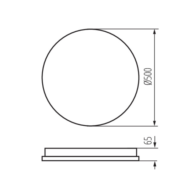 schemat wymiary produktu KANLUX ANTO LED