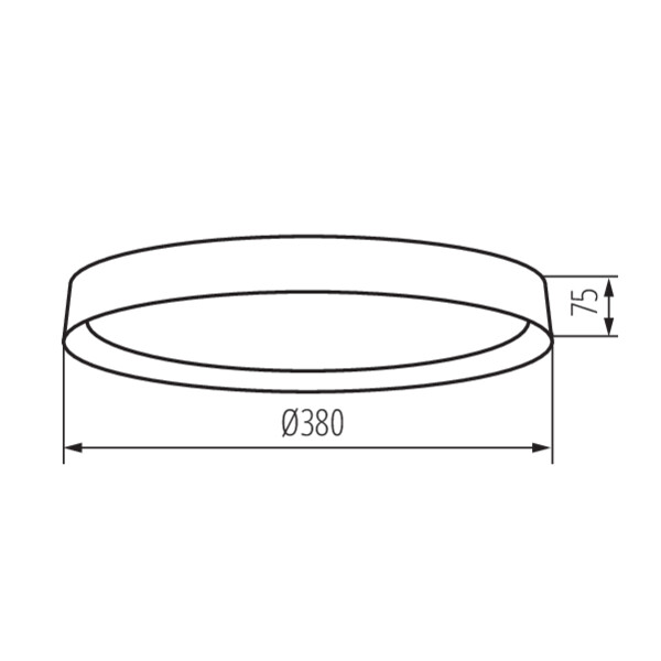 schemat wymiary produktu KANLUX SOLN LED CCT