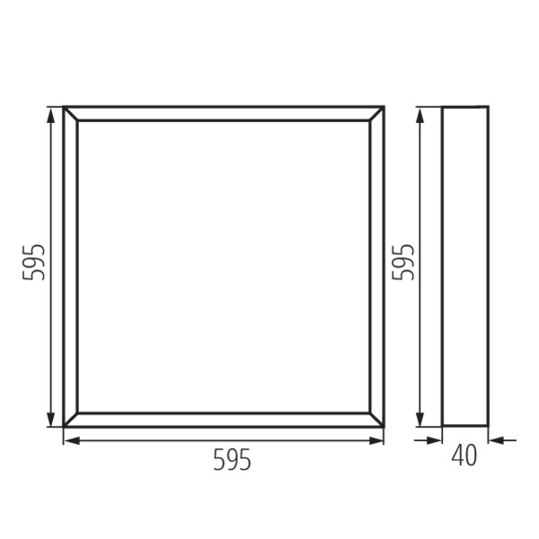 schemat wymiary produktu KANLUX BLINGO UAIO SR