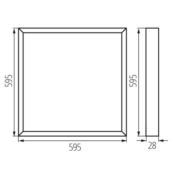 schemat wymiary produktu KANLUX BLINGO UAIO R