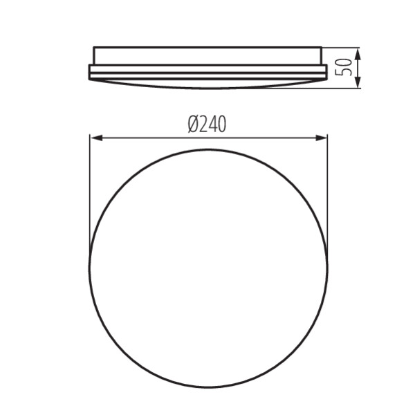 schemat wymiary produktu KANLUX ENELO LED