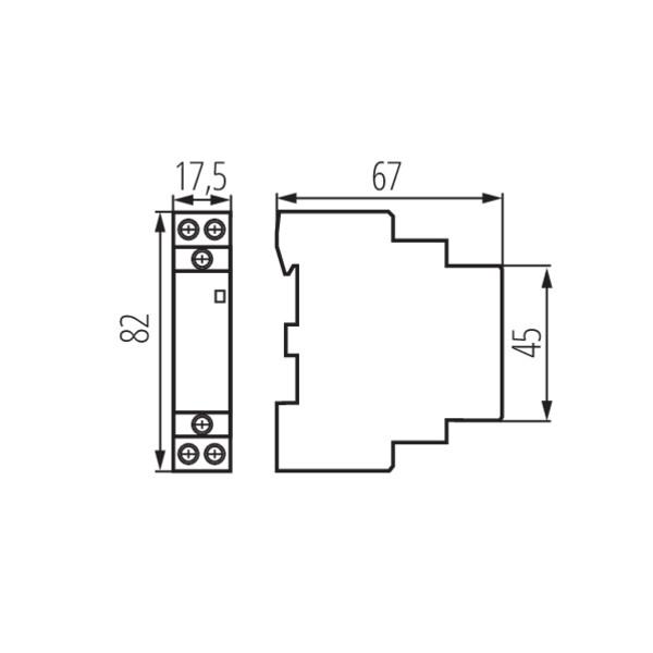 schemat wymiary produktu KMC-25-11