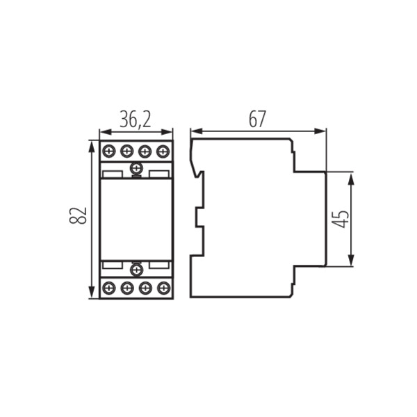 schemat wymiary produktu KMC-40-11