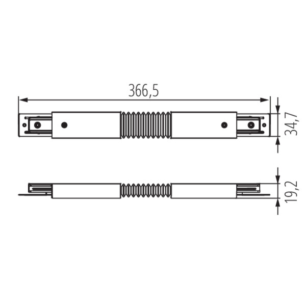 Wymiary Kanlux TEAR 1F CON-I FLEX W schemat wymiarów produktu Kanlux TEAR 1F CON-I FLEX W