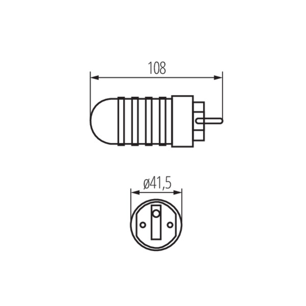 schemat wymiary produktu KANLUX GRIP