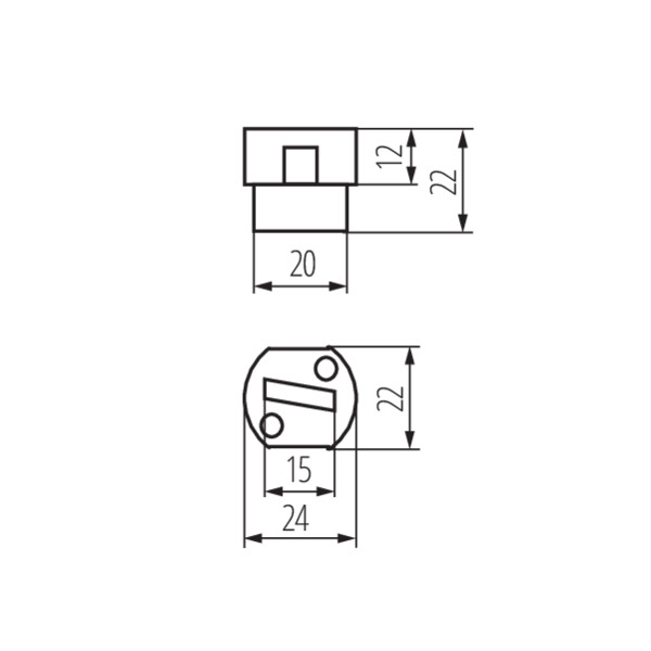 schemat wymiary produktu KANLUX HLDR-G9