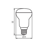 Miniatura schematu SIGO R39 LED E14-WW