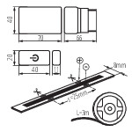 Miniatura schematu COB SET 3m DIM NW