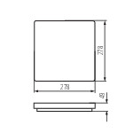 Miniatura schematu VARSO LED 18W-NW-L-SE